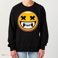 Sharp Toothed Smiley Creepy Emoji Women's Sweatshirt thumb 0