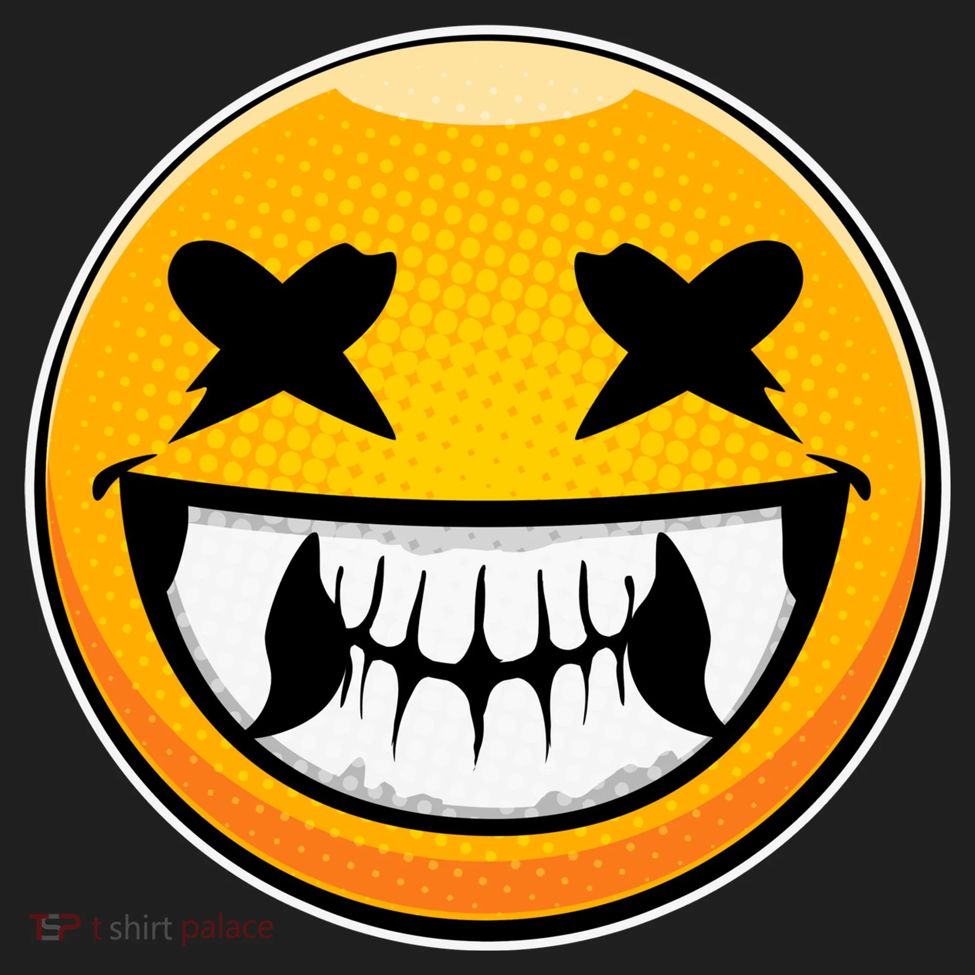 Sharp Toothed Smiley Creepy Emoji Women's Sweatshirt