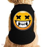 Sharp Toothed Smiley Creepy Emoji Doggie Tank thumb 0