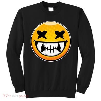 Sharp Toothed Smiley Creepy Emoji Sweatshirt
