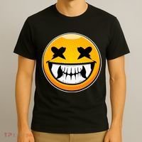 Sharp Toothed Smiley Creepy Emoji T-Shirt thumb 3