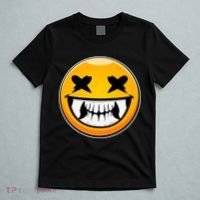 Sharp Toothed Smiley Creepy Emoji T-Shirt thumb 5
