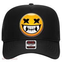 Sharp Toothed Smiley Creepy Emoji Hat thumb 0