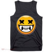 Sharp Toothed Smiley Creepy Emoji Tank Top thumb 0