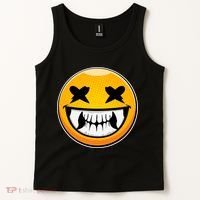 Sharp Toothed Smiley Creepy Emoji Tank Top thumb 2