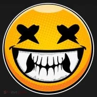 Sharp Toothed Smiley Creepy Emoji Toddler T-Shirt thumb 4