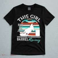 Serape Horse Barrel Racing This Girl Runs On Jesus Rodeo T-Shirt thumb 5