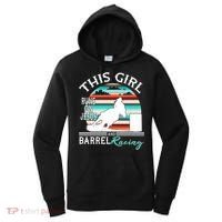 Serape Horse Barrel Racing This Girl Runs On Jesus Rodeo Women's Hoodie thumb 0