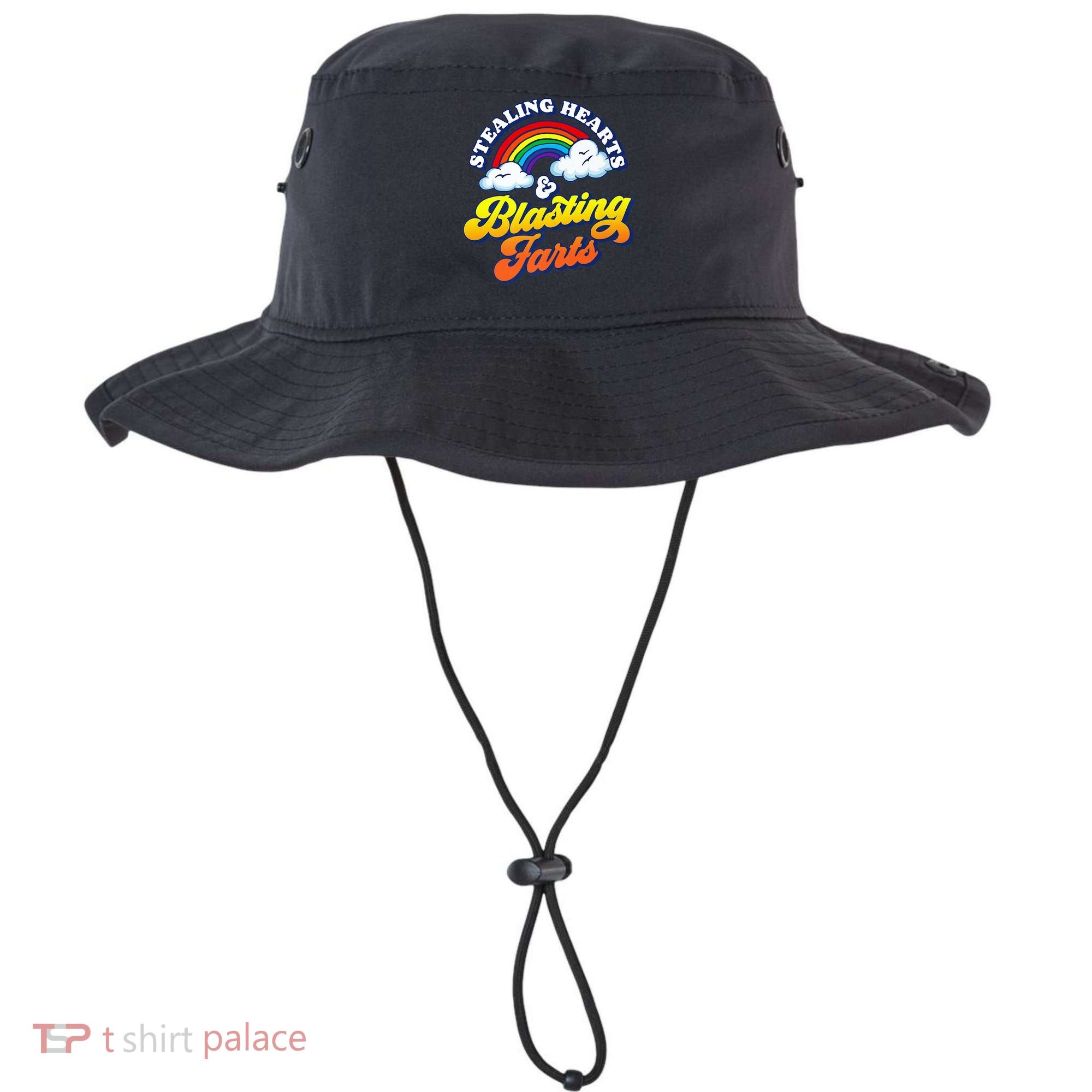 Stealing Hearts Blasting Farts Gift Funny Rainbow Valentines Gift Bucket Hat