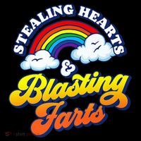 Stealing Hearts Blasting Farts Gift Funny Rainbow Valentines Gift Coffee Mug thumb 5