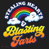 Stealing Hearts Blasting Farts Gift Funny Rainbow Valentines Gift Hat thumb 2