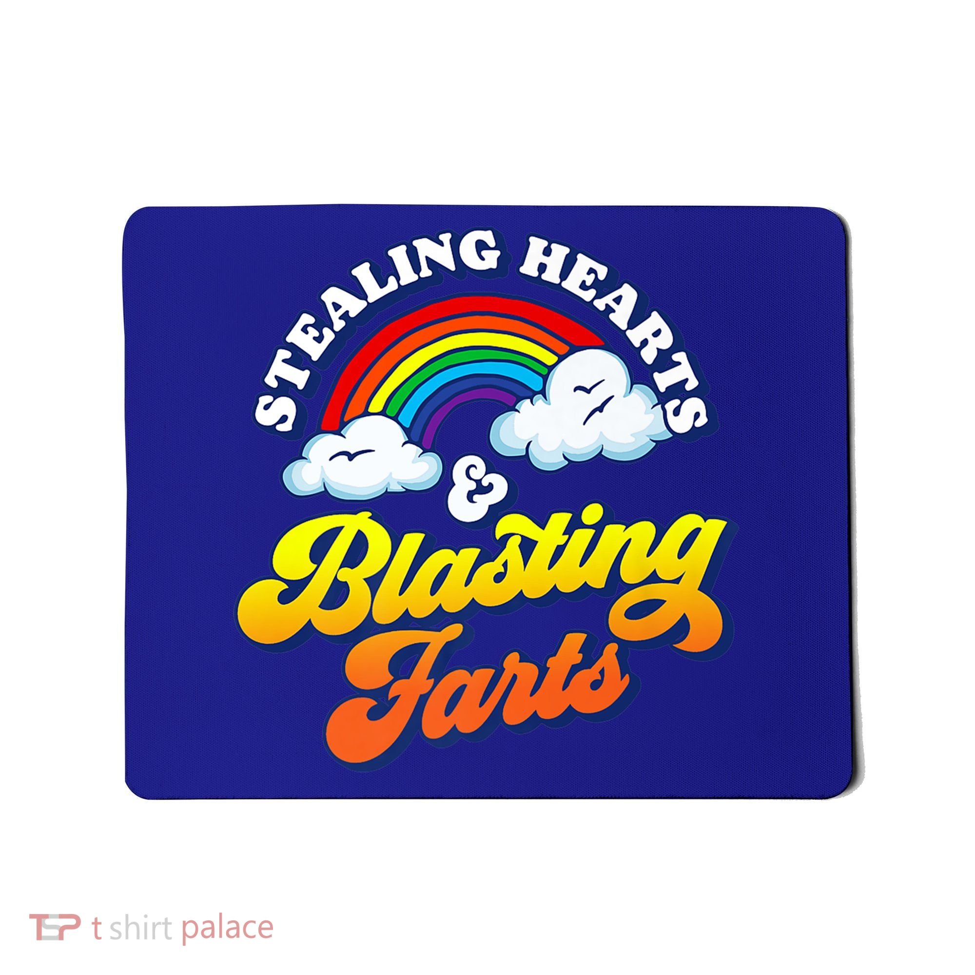 Stealing Hearts Blasting Farts Gift Funny Rainbow Valentines Gift Mousepad