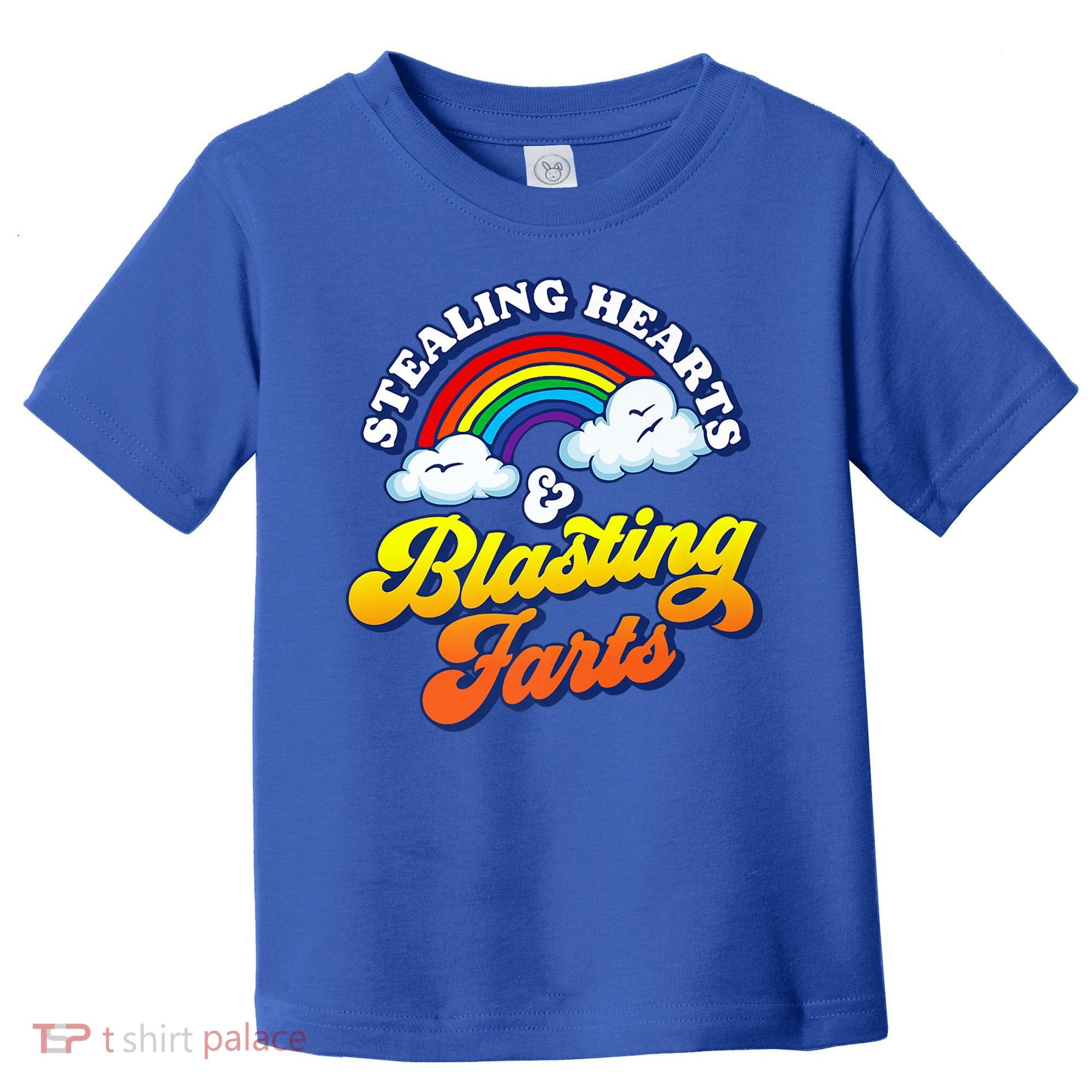 Stealing Hearts Blasting Farts Gift Funny Rainbow Valentines Gift Toddler T-Shirt