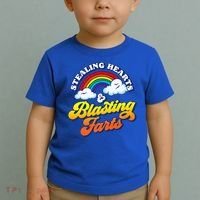 Stealing Hearts Blasting Farts Gift Funny Rainbow Valentines Gift Toddler T-Shirt thumb 2