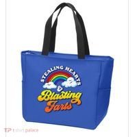 Stealing Hearts Blasting Farts Gift Funny Rainbow Valentines Gift Tote Bag thumb 3