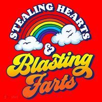 Stealing Hearts Blasting Farts Gift Funny Rainbow Valentines Gift Santa Hat thumb 1
