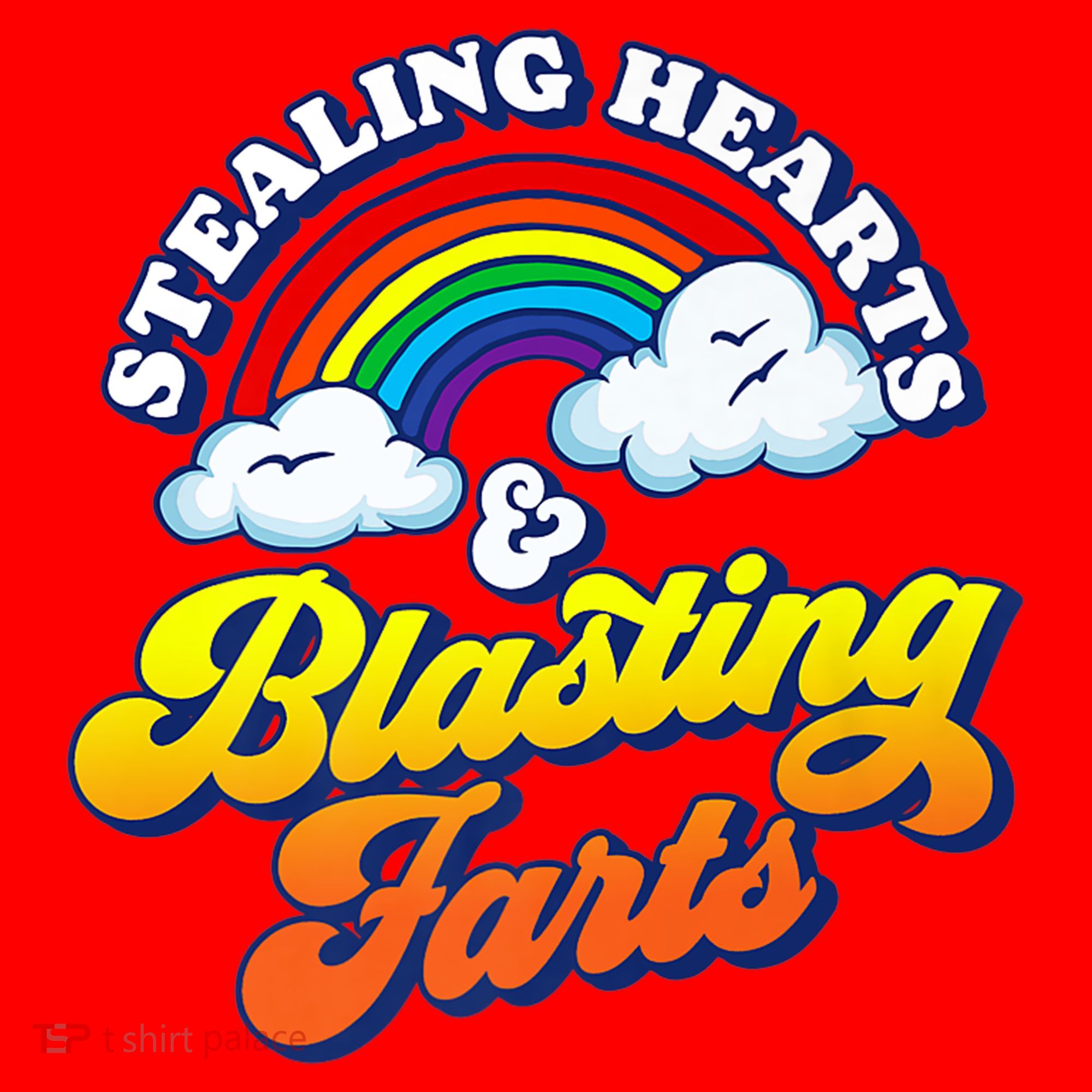 Stealing Hearts Blasting Farts Gift Funny Rainbow Valentines Gift Santa Hat