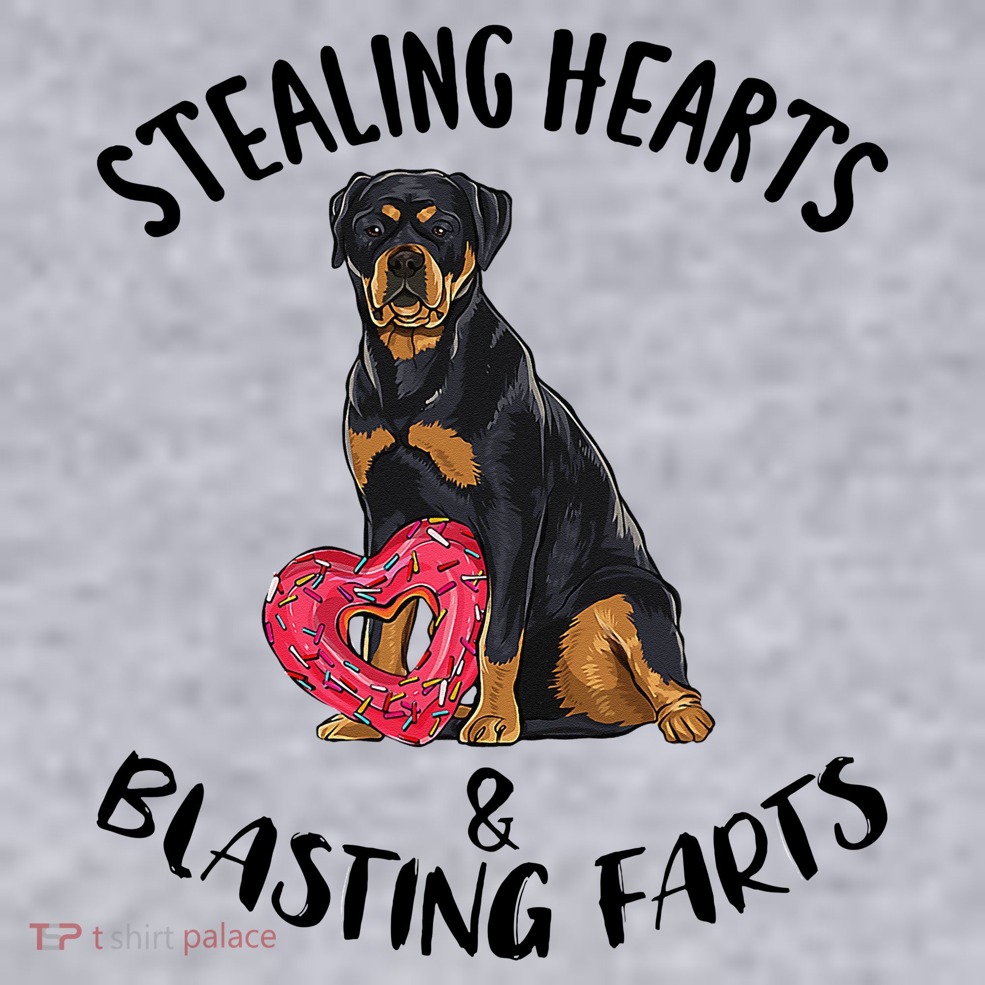 Stealing Hearts Blasting Farts Rottweiler Valentines Day Women's Sweatshirt