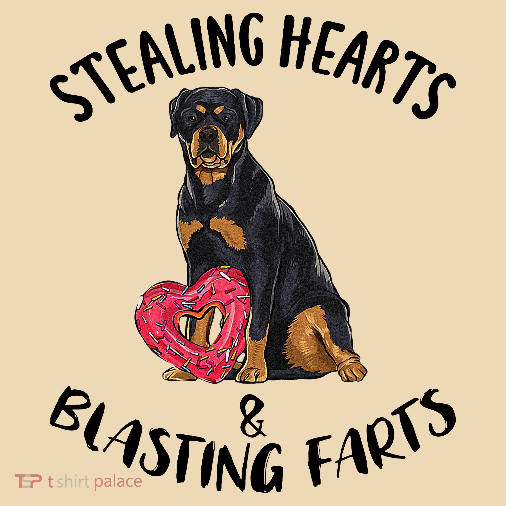 Stealing Hearts Blasting Farts Rottweiler Valentines Day Tote Bag