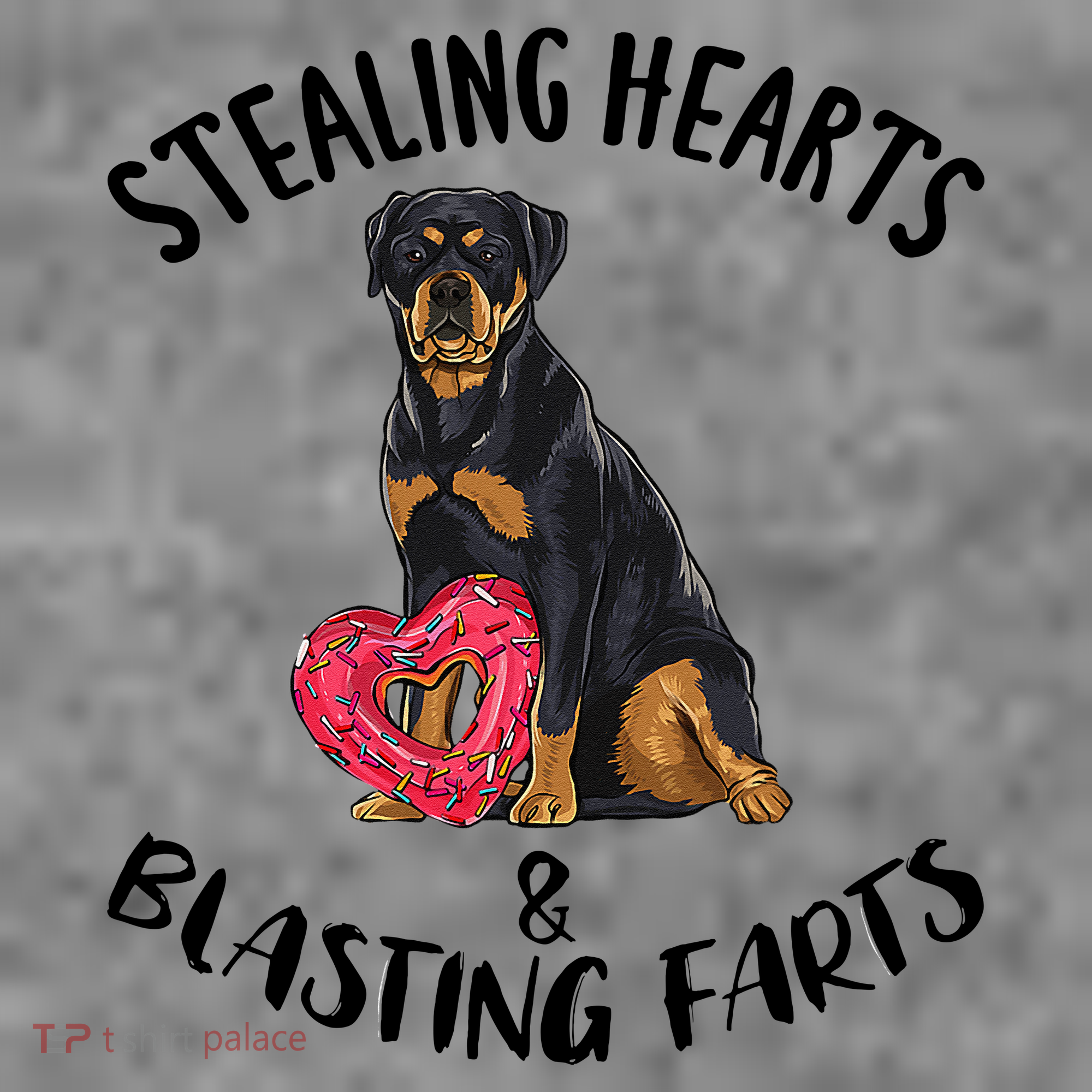 Stealing Hearts Blasting Farts Rottweiler Valentines Day Toddler Hoodie