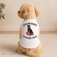 Stealing Hearts Blasting Farts Rottweiler Valentines Day Doggie Tank thumb 2