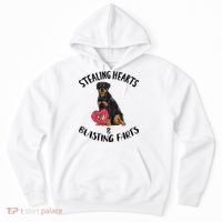 Stealing Hearts Blasting Farts Rottweiler Valentines Day Hoodie thumb 0