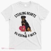 Stealing Hearts Blasting Farts Rottweiler Valentines Day T-Shirt thumb 0