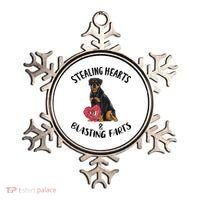 Stealing Hearts Blasting Farts Rottweiler Valentines Day Ornament thumb 0