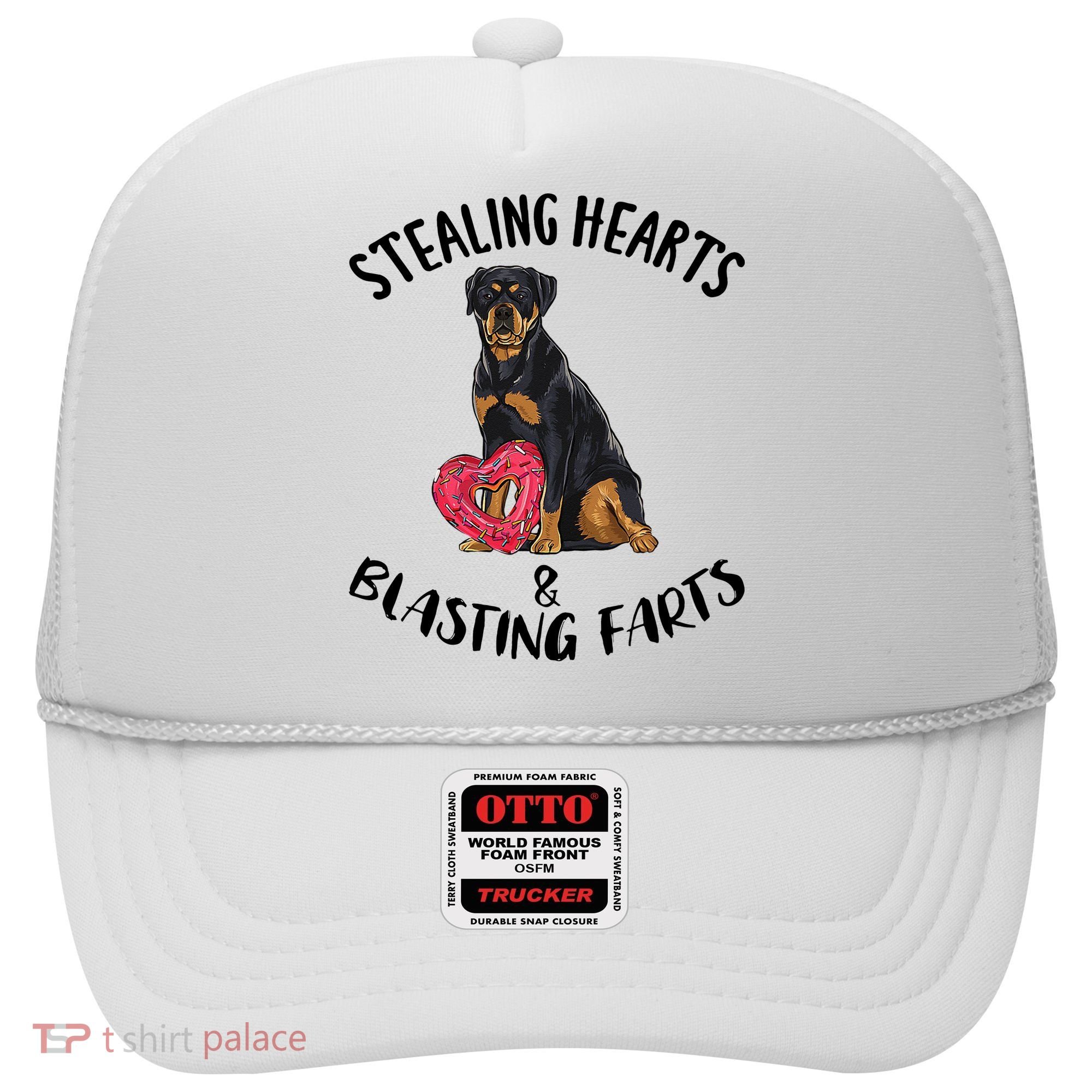 Stealing Hearts Blasting Farts Rottweiler Valentines Day Hat