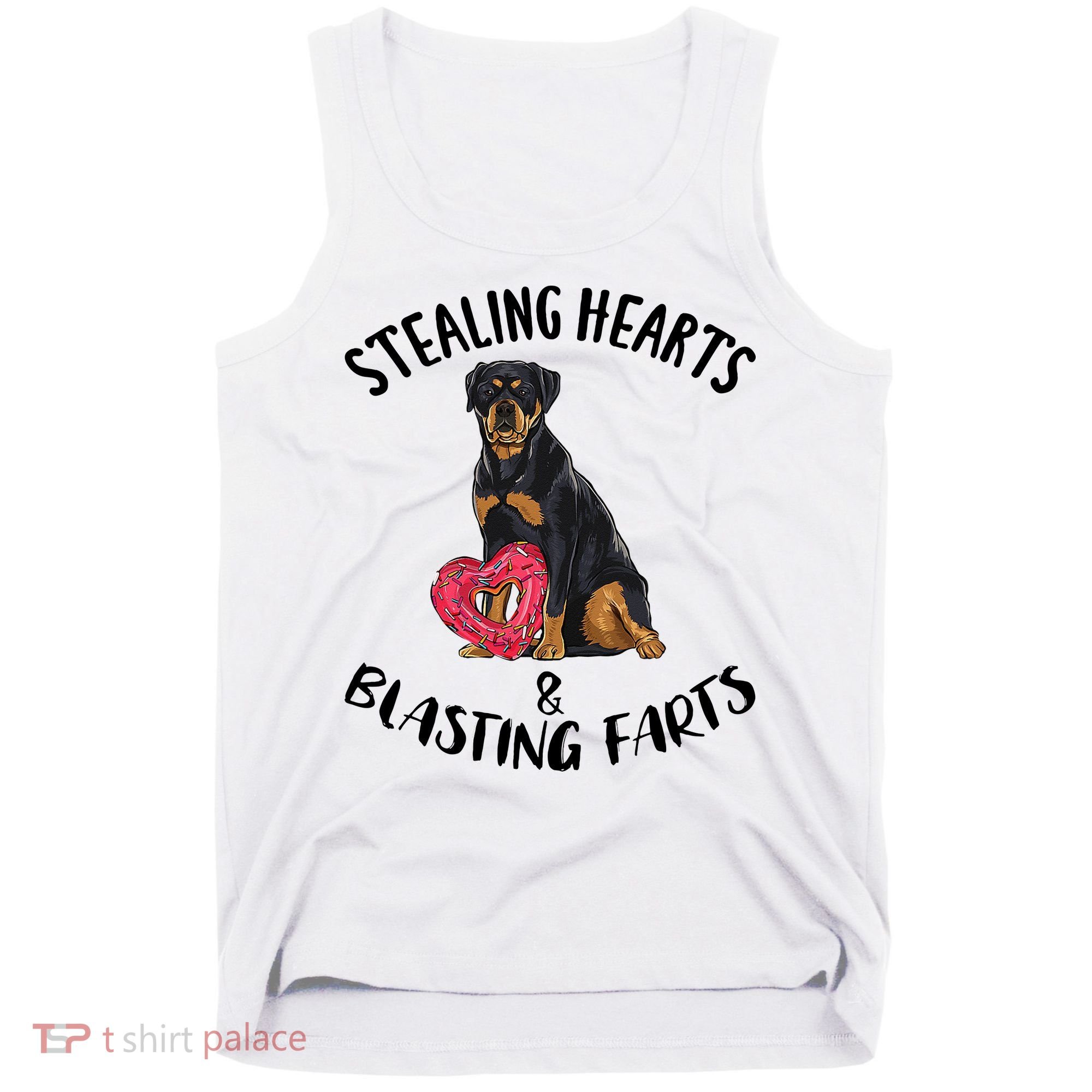 Stealing Hearts Blasting Farts Rottweiler Valentines Day Tank Top
