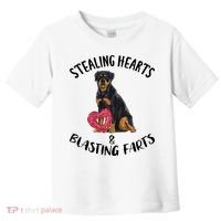 Stealing Hearts Blasting Farts Rottweiler Valentines Day Toddler T-Shirt thumb 0