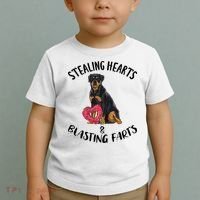 Stealing Hearts Blasting Farts Rottweiler Valentines Day Toddler T-Shirt thumb 2