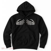 Skeleton Hands Breast Halloween Hoodie thumb 0