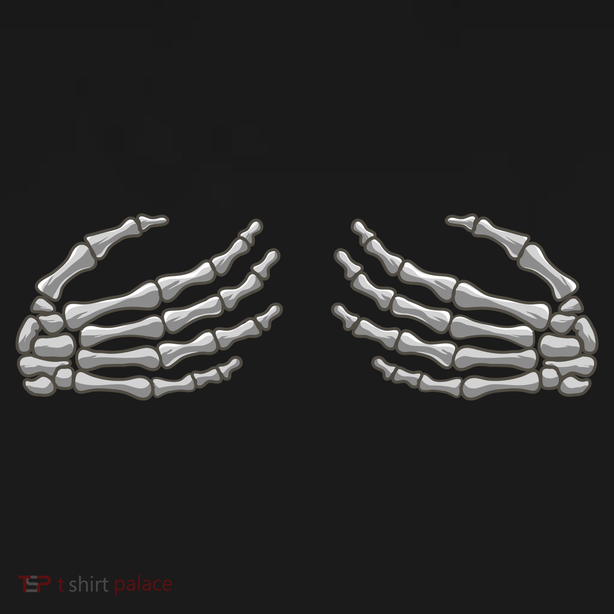 Skeleton Hands Breast Halloween T-Shirt
