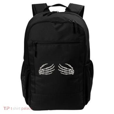 Skeleton Hands Breast Halloween Backpack