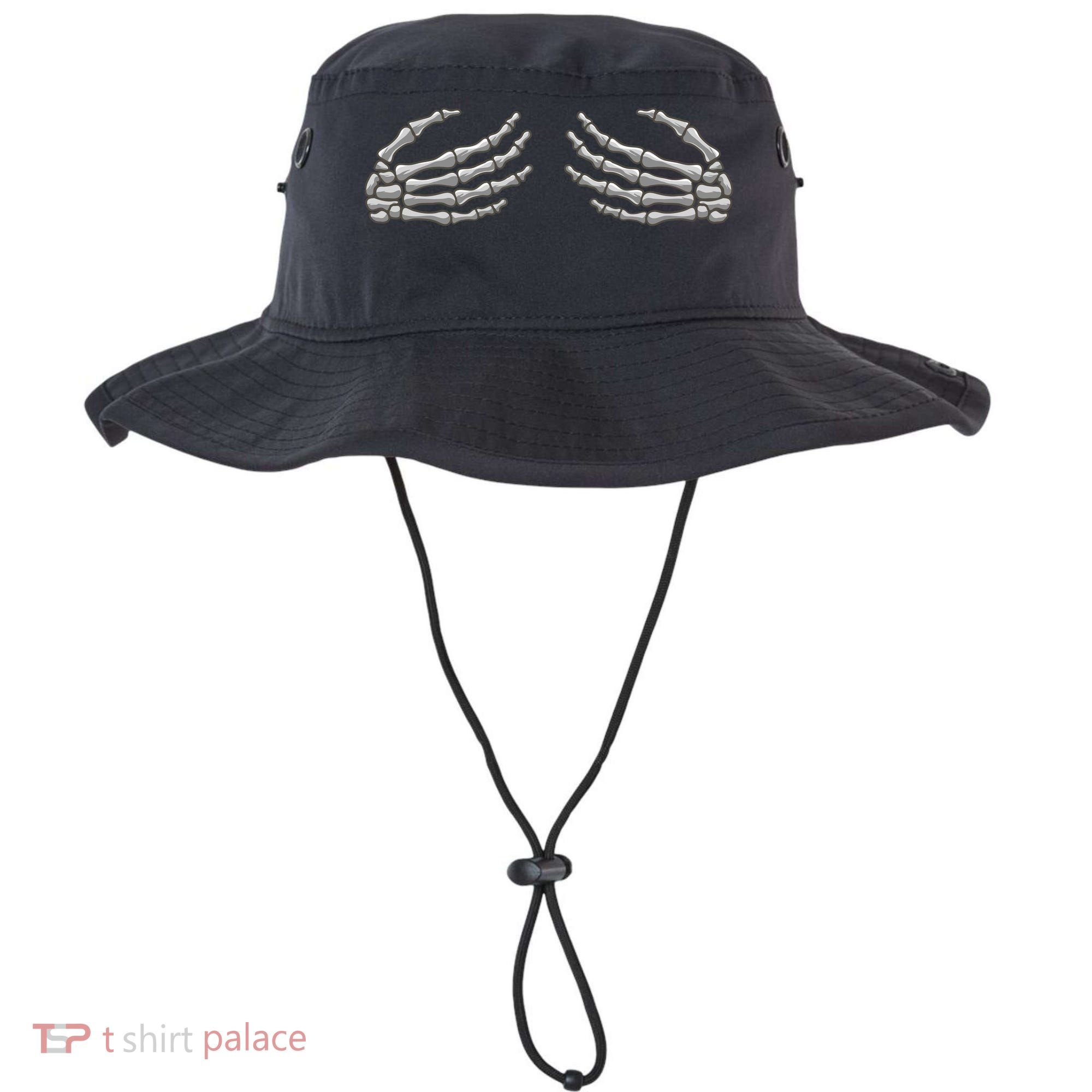 Skeleton Hands Breast Halloween Bucket Hat