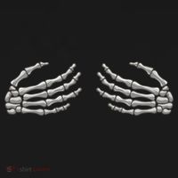 Skeleton Hands Breast Halloween Pajama Set thumb 2