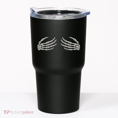 Skeleton Hands Breast Halloween Tumbler