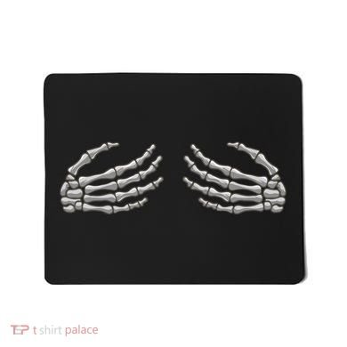 Skeleton Hands Breast Halloween Mousepad