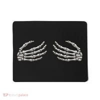 Skeleton Hands Breast Halloween Mousepad thumb 0