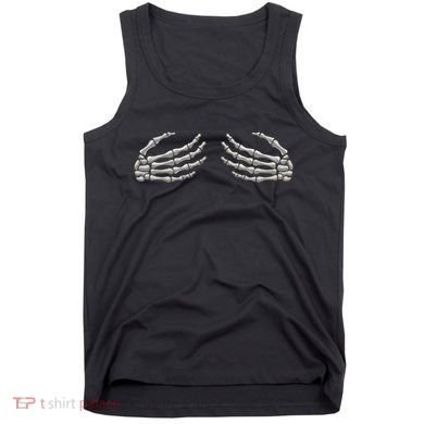 Skeleton Hands Breast Halloween Tank Top