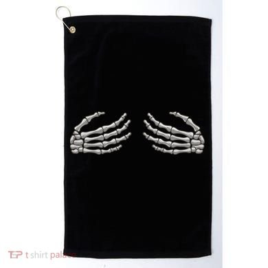 Skeleton Hands Breast Halloween Golf Towel