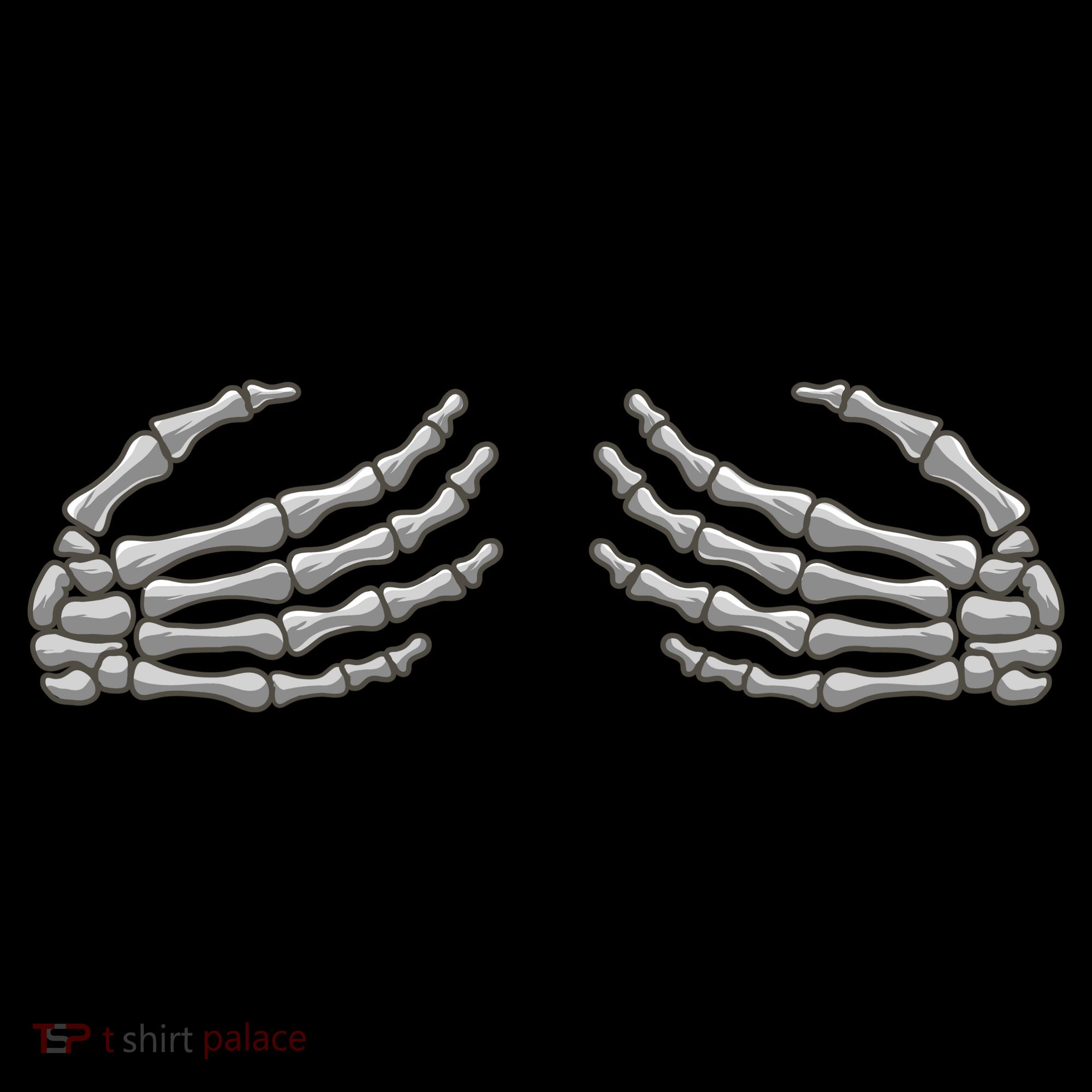 Skeleton Hands Breast Halloween Kids T-Shirt