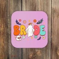Spooky Halloween Bride To Be Bachelorette Party Matching Coaster thumb 0