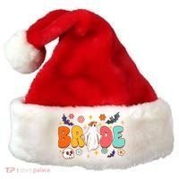 Spooky Halloween Bride To Be Bachelorette Party Matching Santa Hat thumb 0