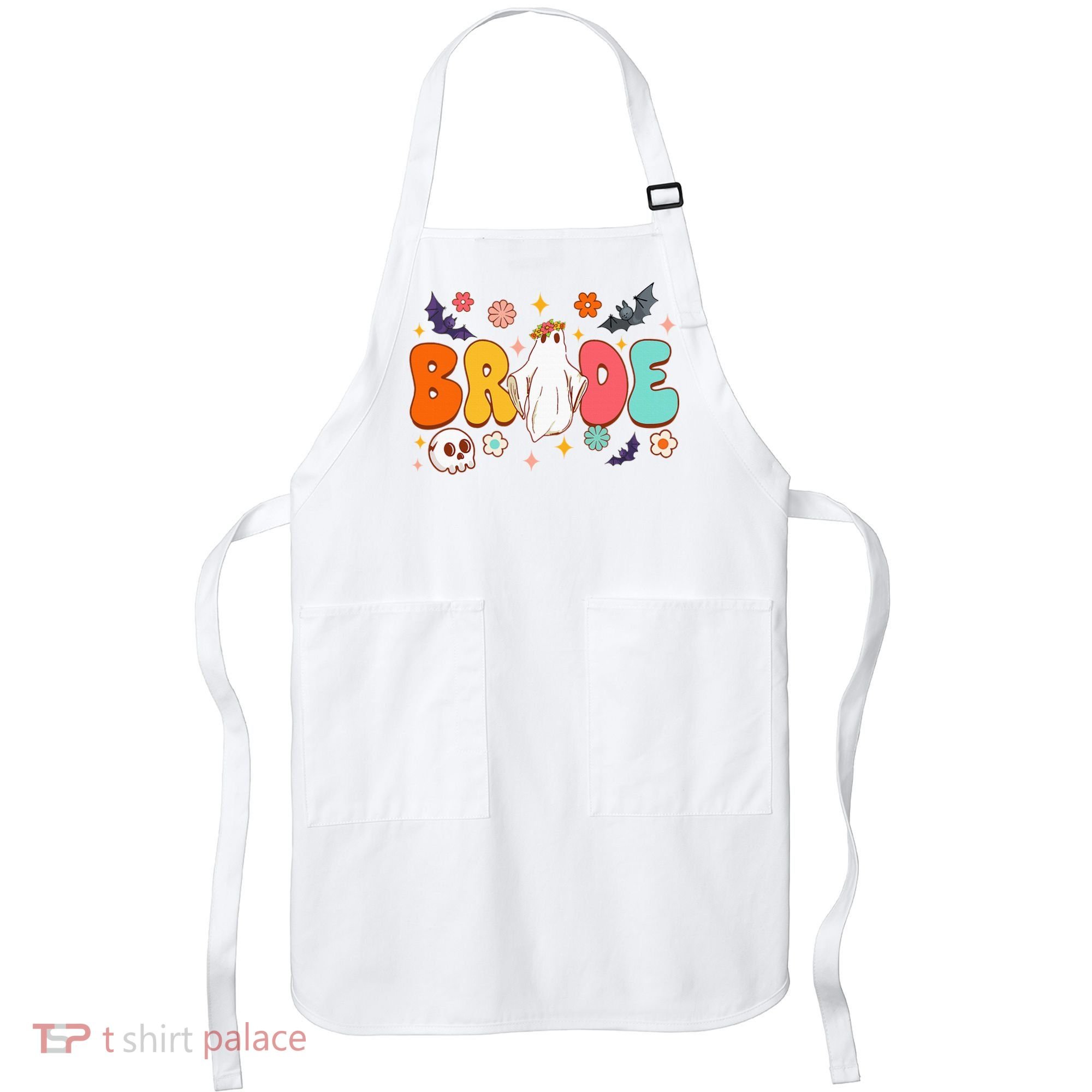 Spooky Halloween Bride To Be Bachelorette Party Matching Apron