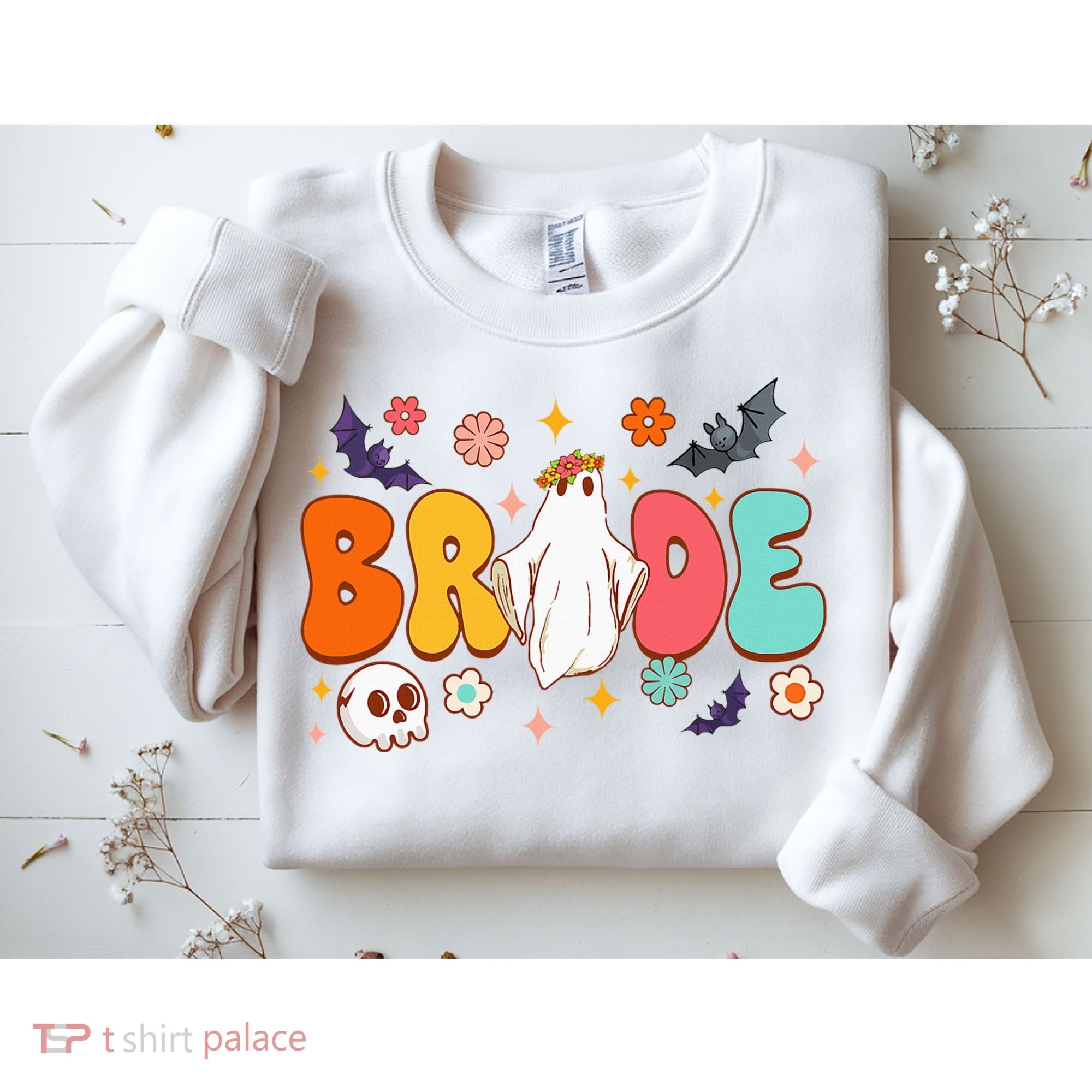 Spooky Halloween Bride To Be Bachelorette Party Matching Sweatshirt