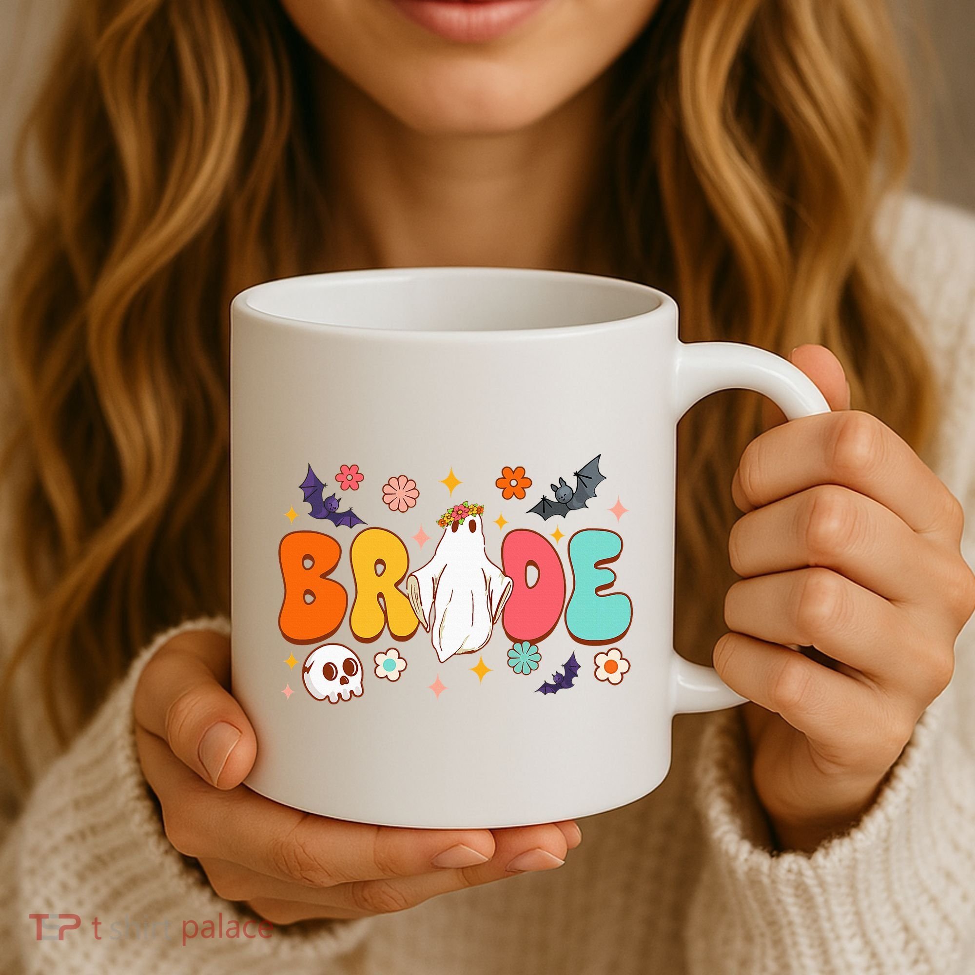 Spooky Halloween Bride To Be Bachelorette Party Matching Coffee Mug