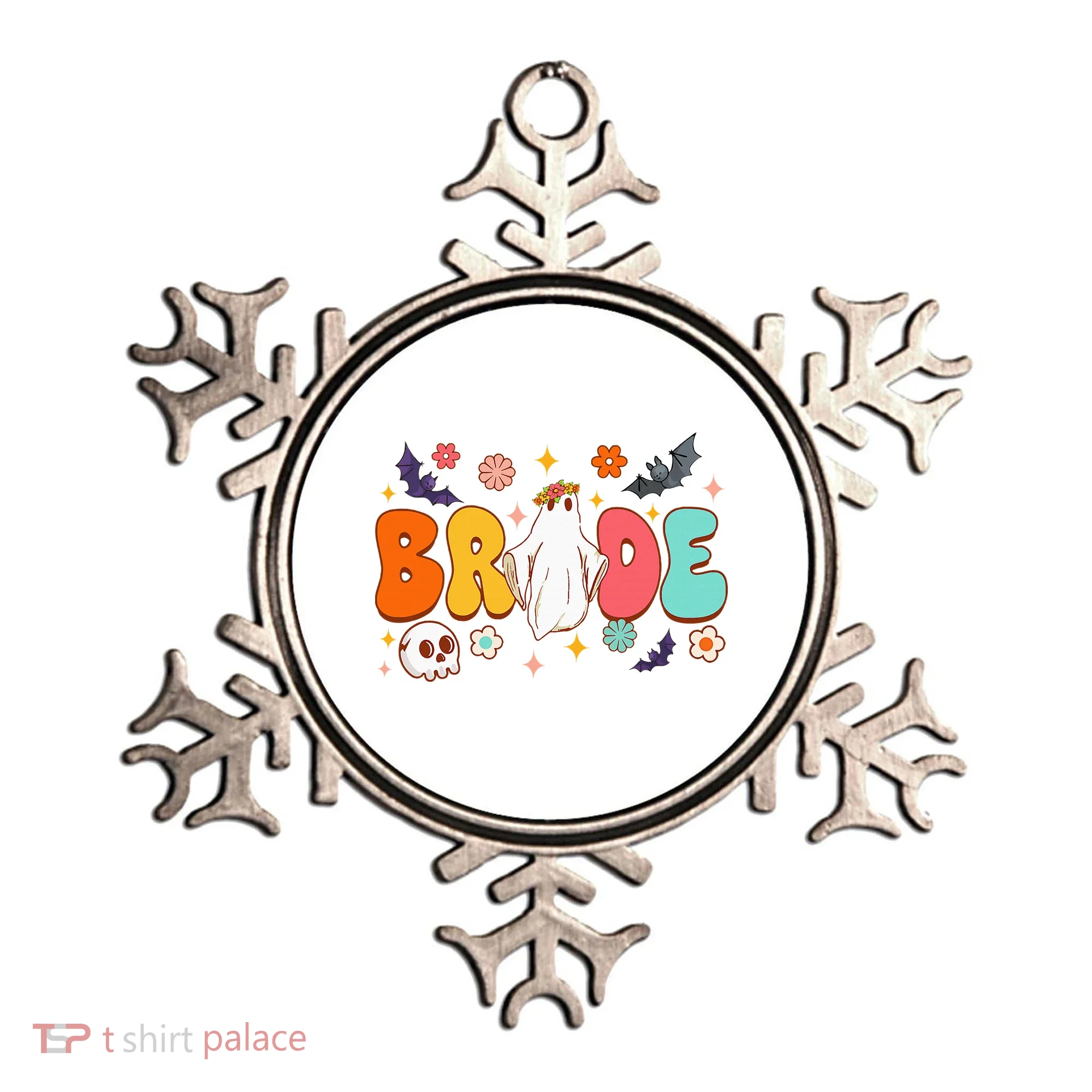 Spooky Halloween Bride To Be Bachelorette Party Matching Ornament