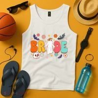 Spooky Halloween Bride To Be Bachelorette Party Matching Tank Top thumb 4